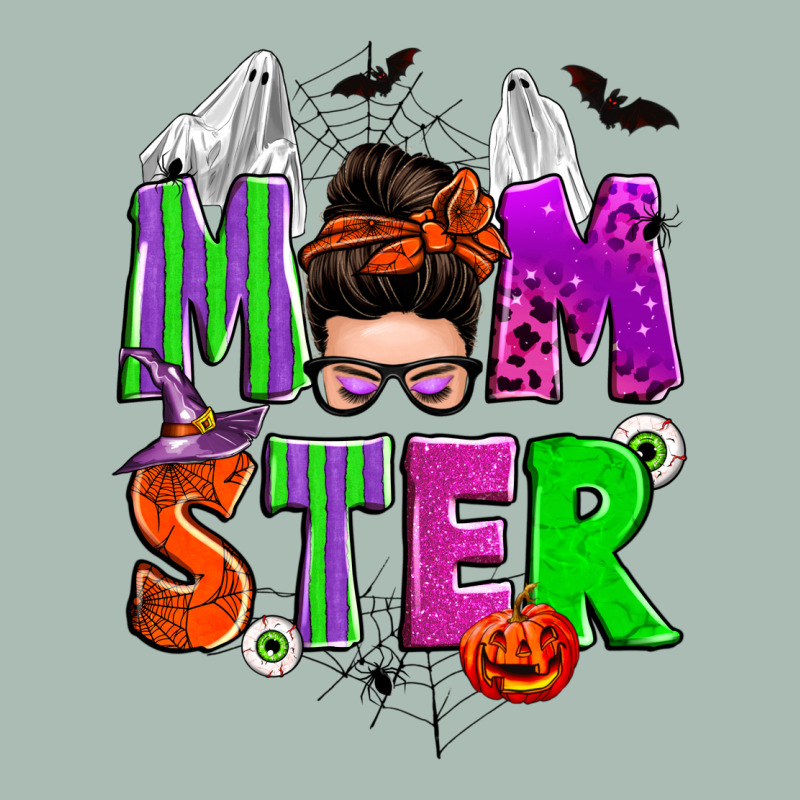 Halloween Momster Messy Bun Classic Tee by Zillion Design Studio | Teevron