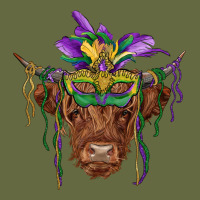Mardi Gras Mask Highland Cow Long Sleeve Tee | Teevron