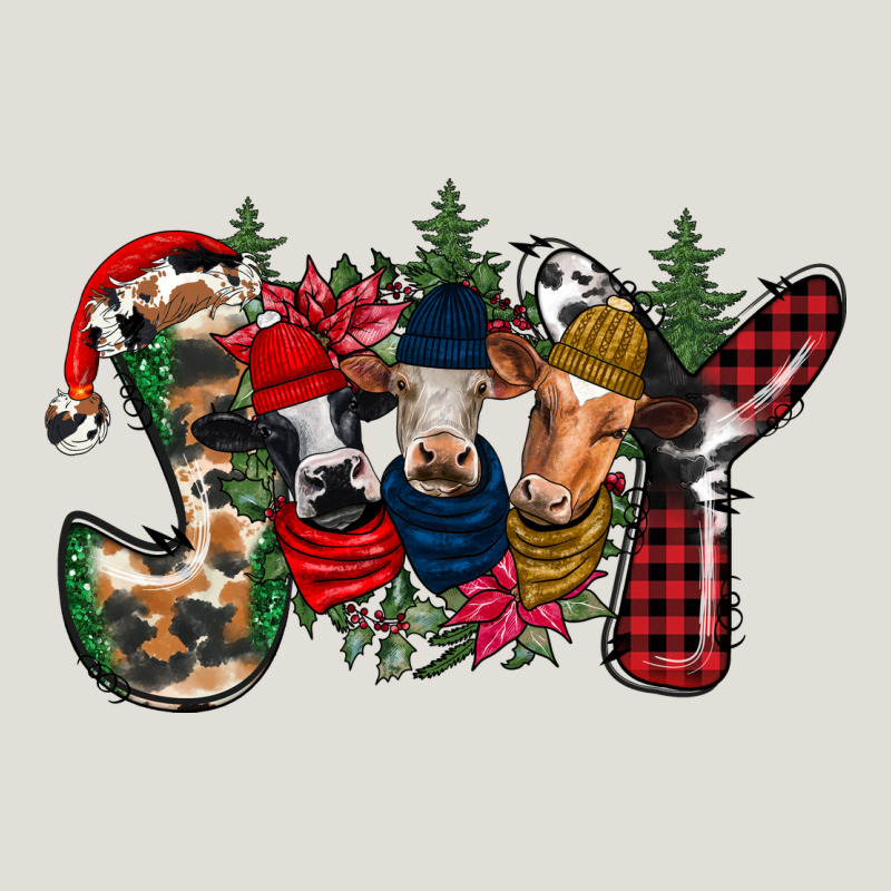 Joy Christmas Cows Heavy Core Tee by CowhideDigitalArt | Teevron