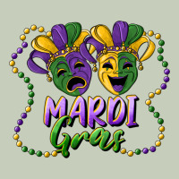 Mardi Gras Mask And Beads Long Sleeve Tee | Teevron