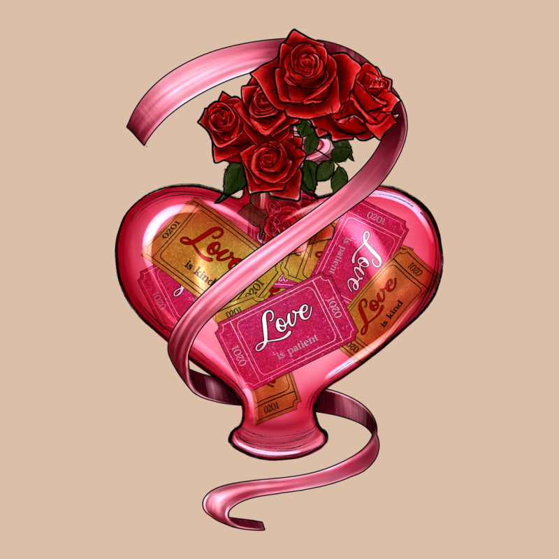 Heart Glass Vase Love Tickets With Rose Urban Heavy Tee by RanaPortraitStore | Teevron