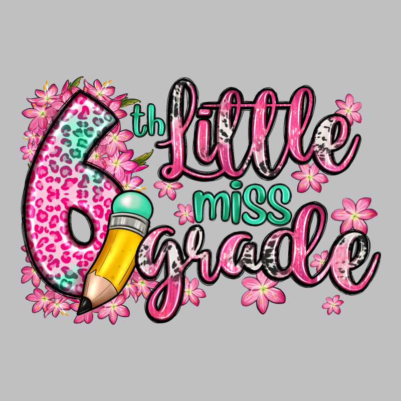 Little Miss 6th Grade Long Sleeve Tee by Zillion Design Studio | Teevron