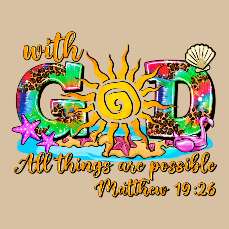 With God All Things Are Possible Summer Heavyweight Hoodie by AdoDesignShop | Teevron