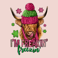 I'm Freakin Freezin Pink Christmas Long Haired Cow Premium Sweatshirt | Teevron