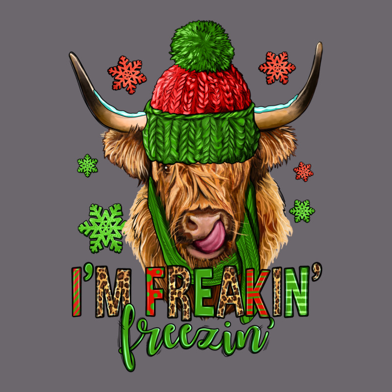 I'm Freakin Freezin Christmas Long Haired Cow Premium Sweatshirt by Jasminsmagicworld | Teevron