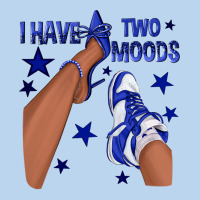 I Have Two Moods Royal Blue Sneakers Afro Girl Classic Tee | Teevron