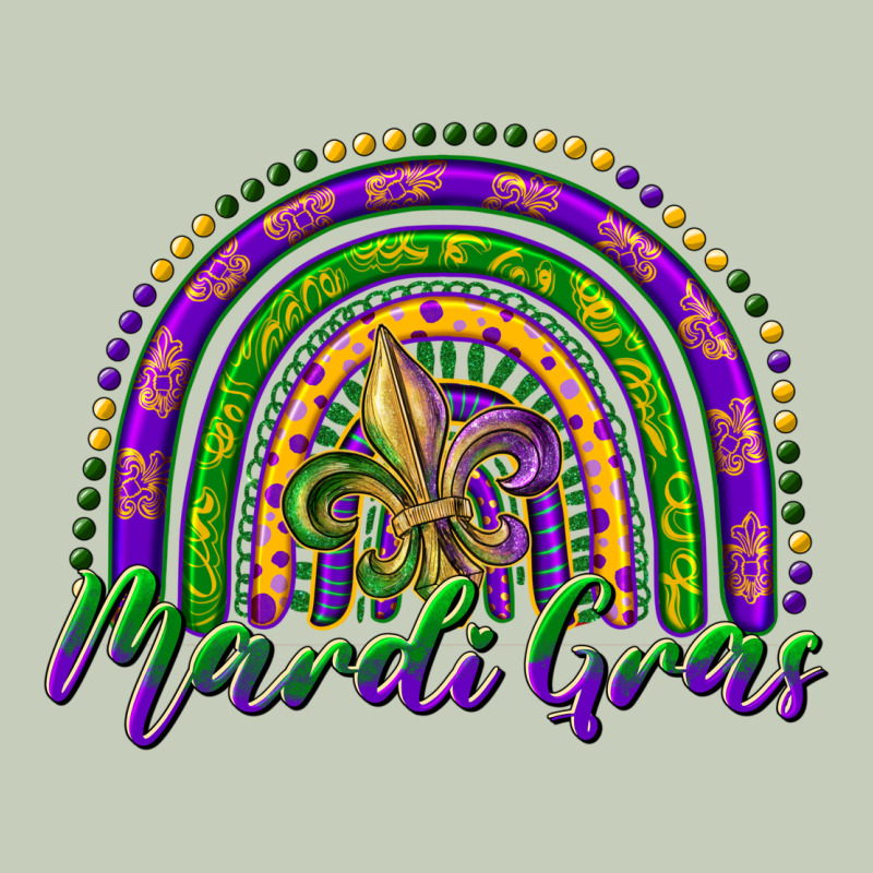Mardi Gras Rainbow And Fleur De Lis Long Sleeve Tee by RanaPortraitStore | Teevron