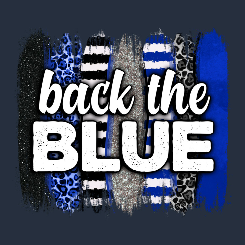 Back The Blue Brushstrokes Zipper Hoodie by Neo Western | Teevron