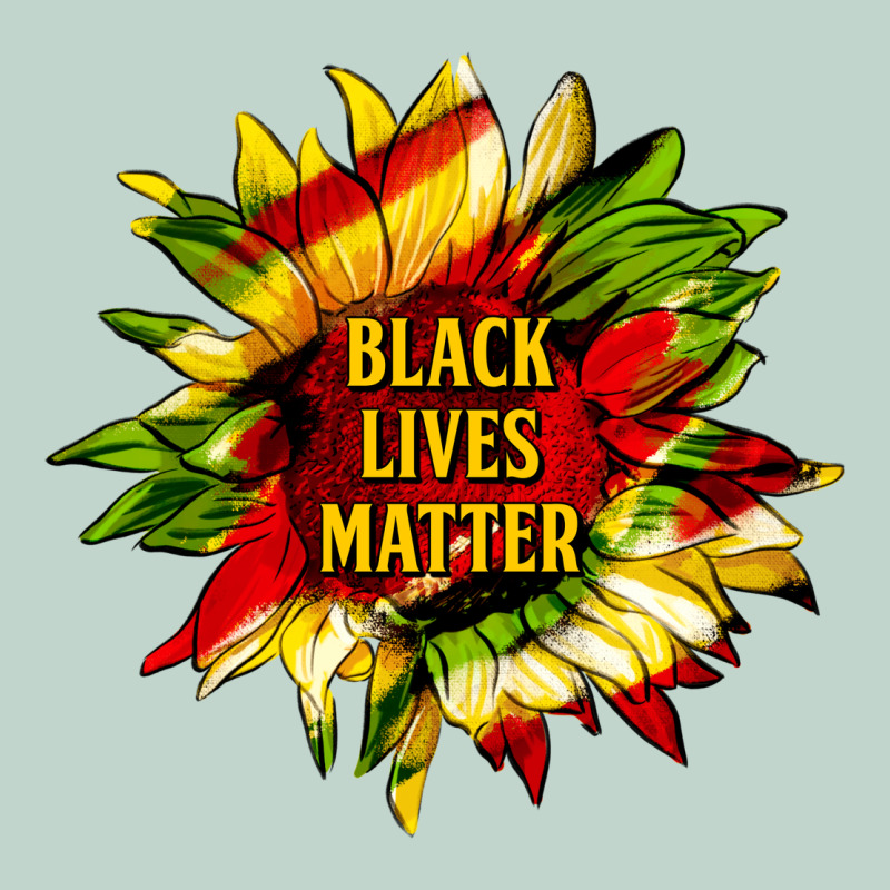 Black Lives Matter Sunflower Zipper Hoodie by HRA Design Shop | Teevron