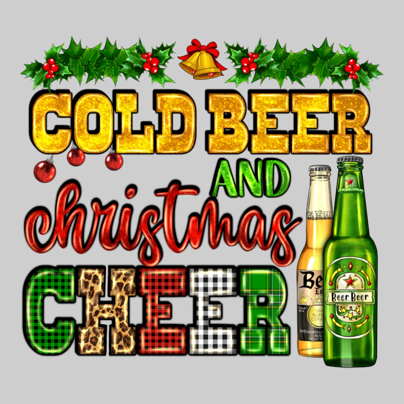 Cold Beer And Christmas Cheer With Beer Bottles Premium Sweatshirt by AdoDesignShop | Teevron