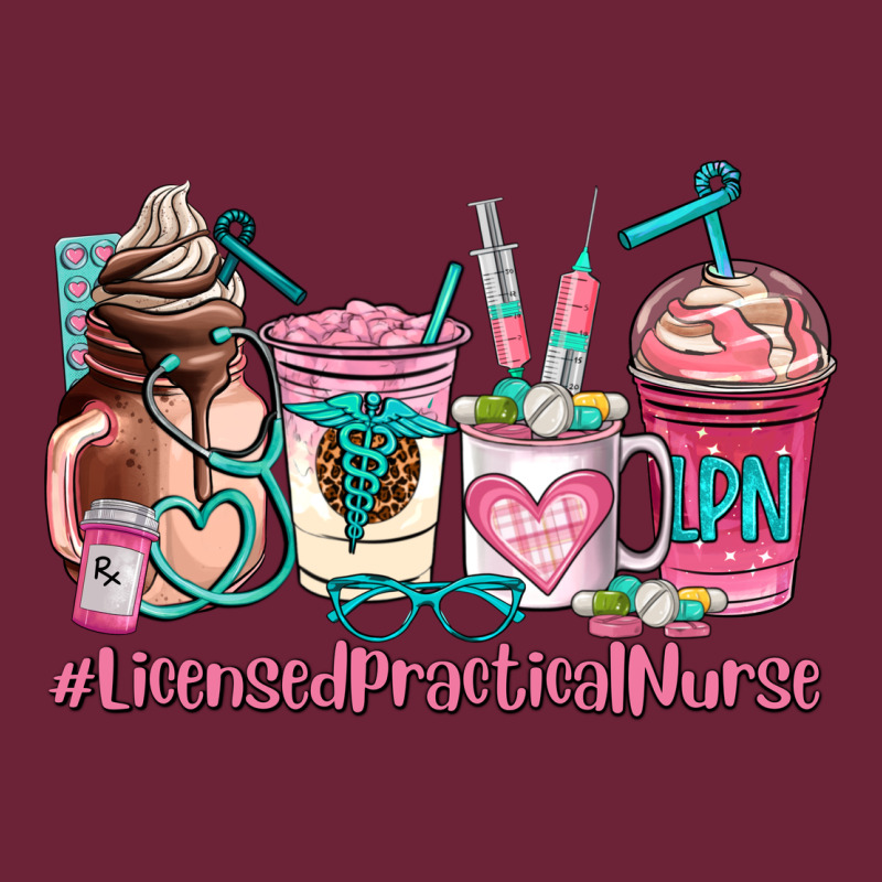 Licensed Practical Nurse  Coffee Cup Long Sleeve Tee by AdoDesignShop | Teevron