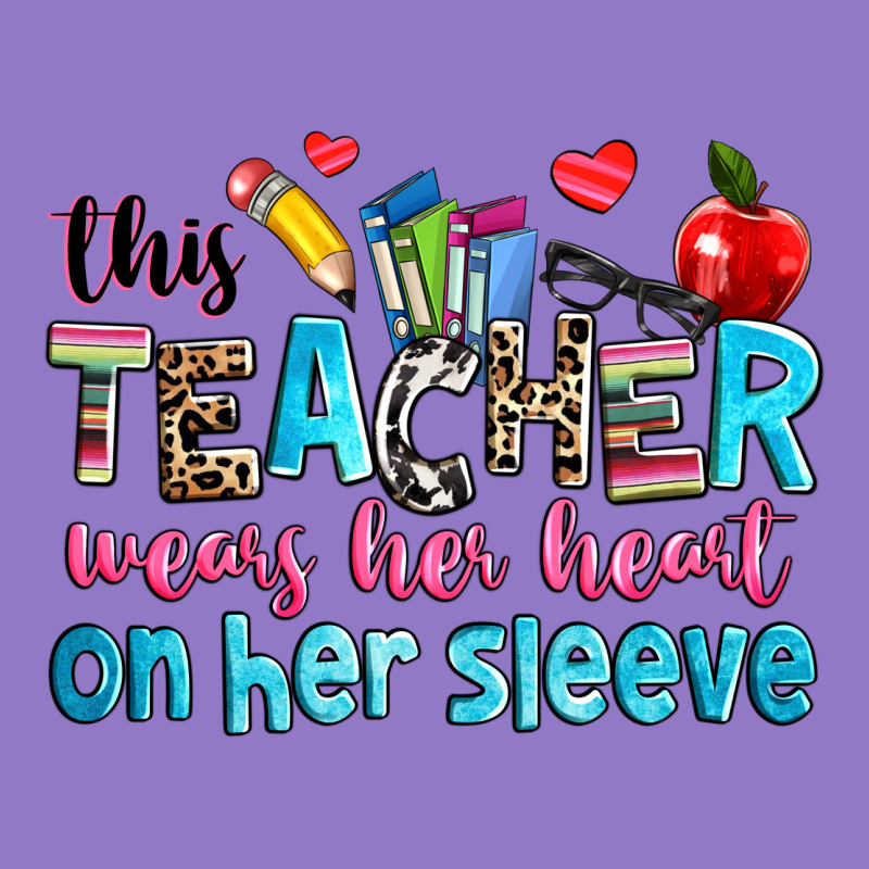 This Teacher Wears Her Her On Her Sleeve Urban Hoodie by NancyCooperArtShop | Teevron