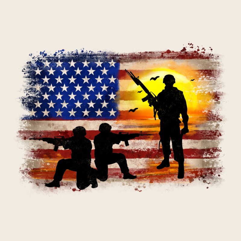American Flag Soldier Sunset Premium Sweatshirt by JahusDesignShop | Teevron