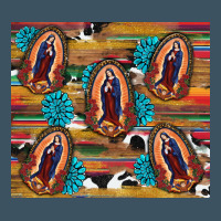 Serape Gemstone Glitter Cowhide Lady Of Guadalupe Urban Heavy Tee | Teevron