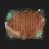 Wood Glitter Leopard Pattern Frame Heavyweight Hoodie | Teevron