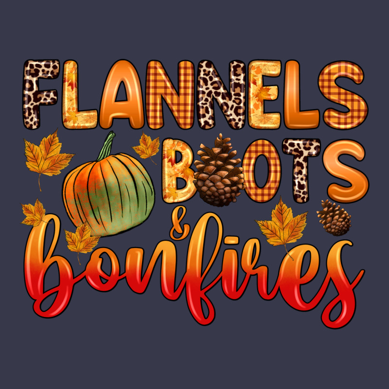 Flannels Boots And Bonfires Long Sleeve Tee by Zillion Design Studio | Teevron
