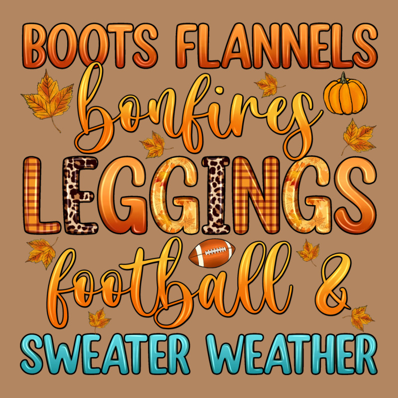 Boots Flannels Bonfires Leggins Football Long Sleeve Tee by Zillion Design Studio | Teevron