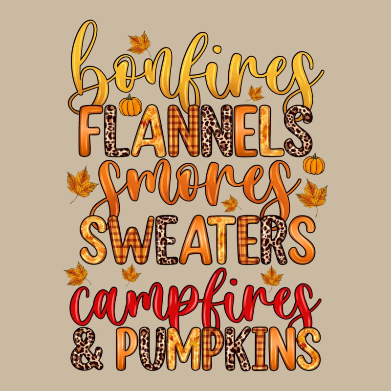 Bonfires Flannels S'mores Campfires And Pumpkins Long Sleeve Tee by Zillion Design Studio | Teevron