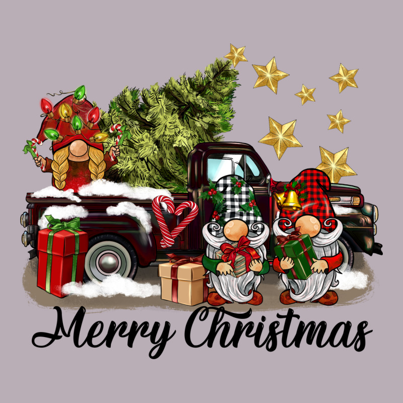Merry Christmas Gnomes Truck Vintage Tee by BarkalooDesign | Teevron