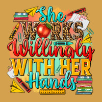 She Works Willingly With Her Hands Teacher Urban Hoodie | Teevron
