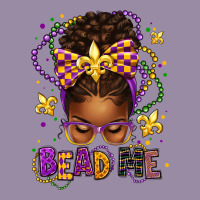 Bead Me Mardi Gras Afro Messy Bun Classic Tee | Teevron