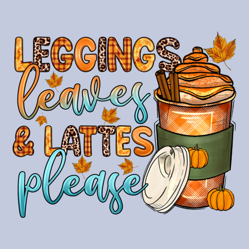 Leggins Leaves And Lattes Long Sleeve Tee by Zillion Design Studio | Teevron
