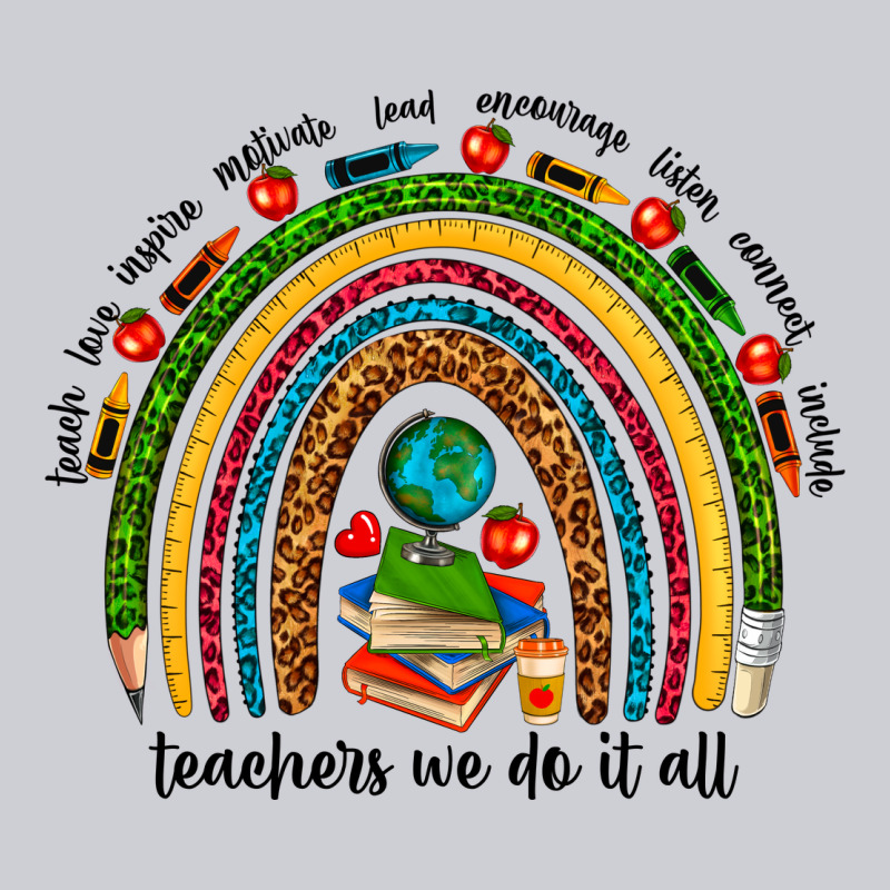 Teachers We Do It All Rainbow Urban Hoodie by NancyCooperArtShop | Teevron