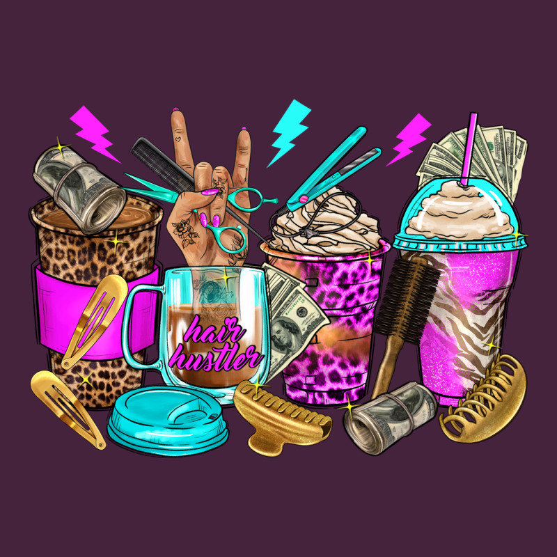 Hair Hustler Coffee Cups Classic Tee by Zillion Design Studio | Teevron
