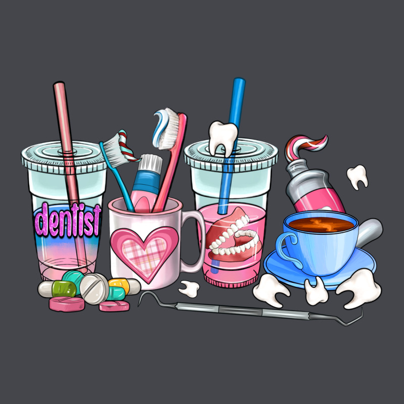 Dentist Coffee Cups Long Sleeve Tee by AdoDesignShop | Teevron
