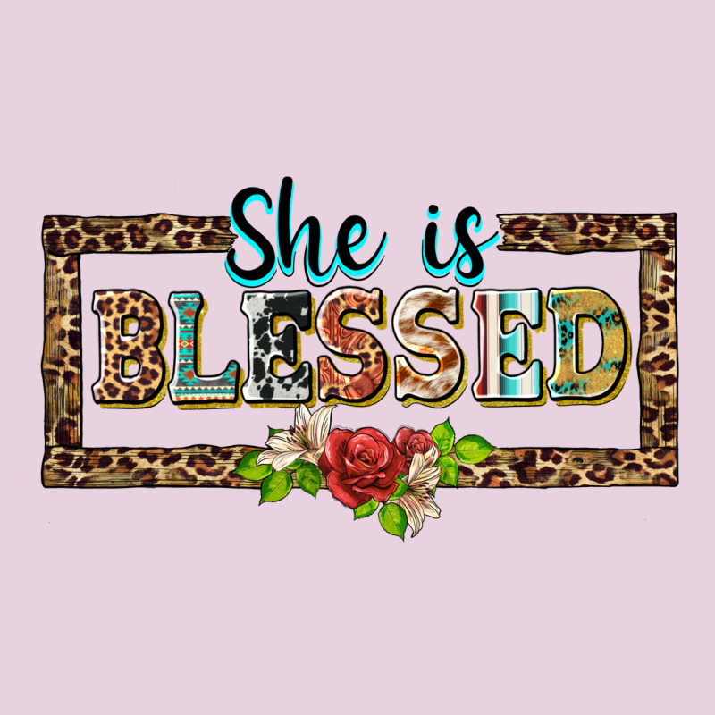 She Is Blesssed Floral Ladies Tee by BarkalooDesign | Teevron