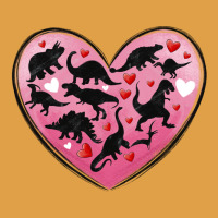 Dinosaur Valentine Heart Premium Hoodie | Teevron