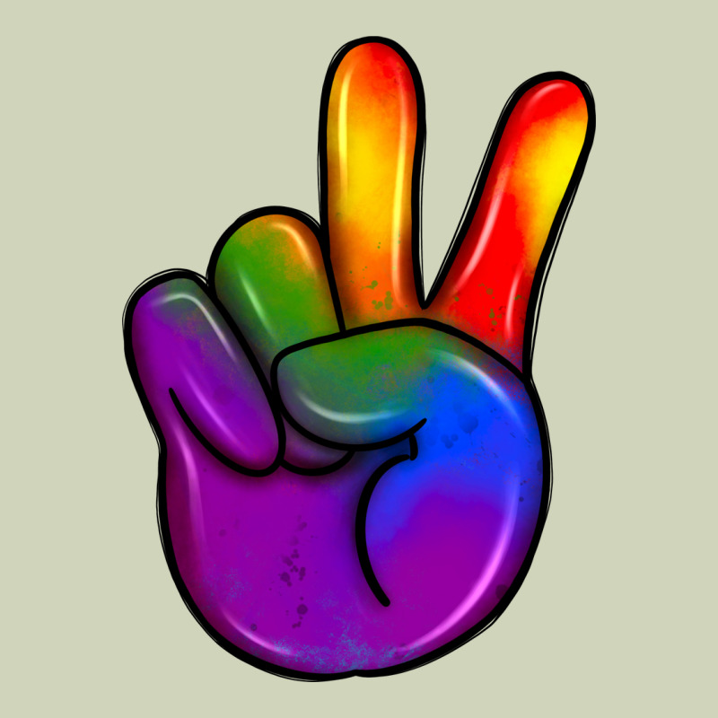 Pride Peace Hand Heavyweight Hoodie by JahusDesignShop | Teevron