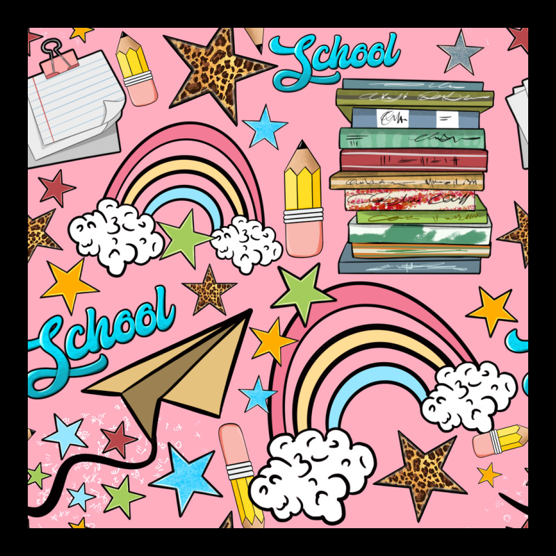 School With Rainbow Seamless Pattern Premium Sweatshirt by BundleAndBundleShop | Teevron