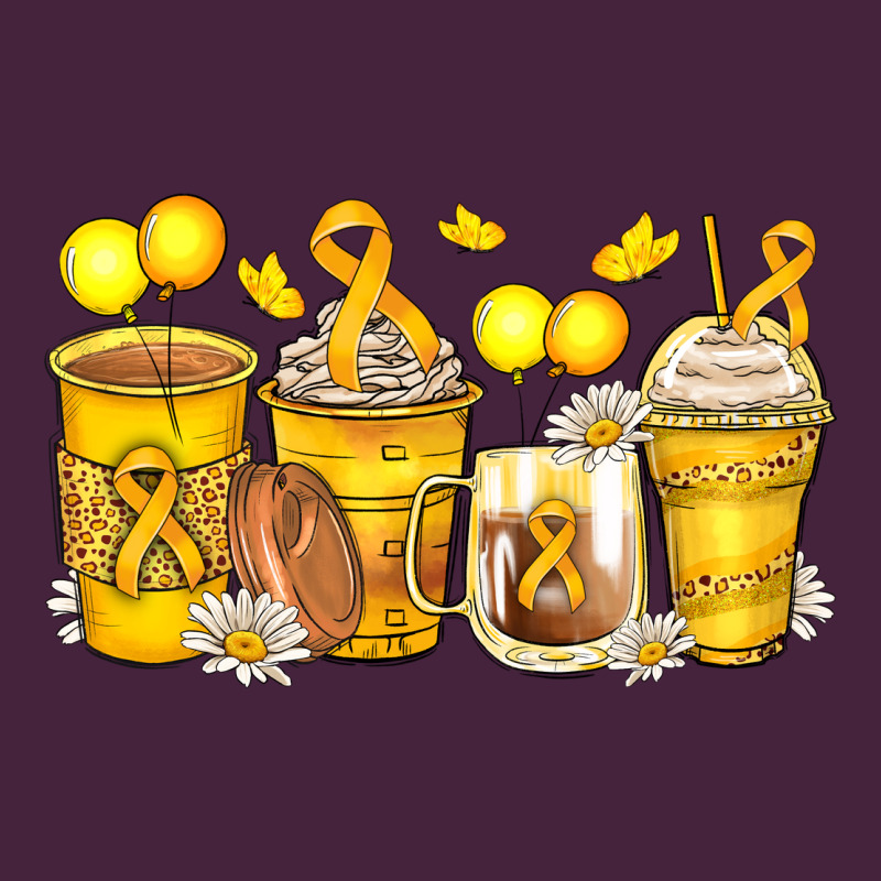 Childhood Cancer Coffee Cups Classic Tee by Zillion Design Studio | Teevron
