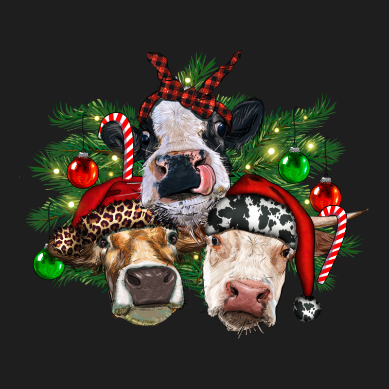 Christmas Cows With Tree Classic Tee by RanaPortraitStore | Teevron