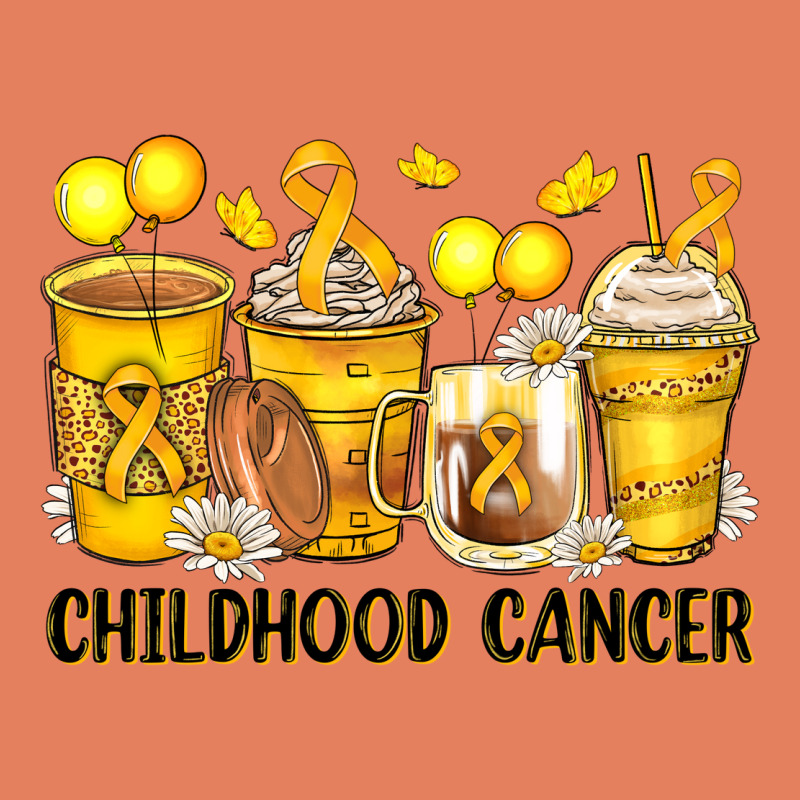 Childhood Cancer Coffee Cups Classic Tee by Zillion Design Studio | Teevron
