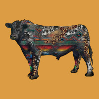 Black Angus Bull With Western Patterns Urban Heavy Tee | Teevron