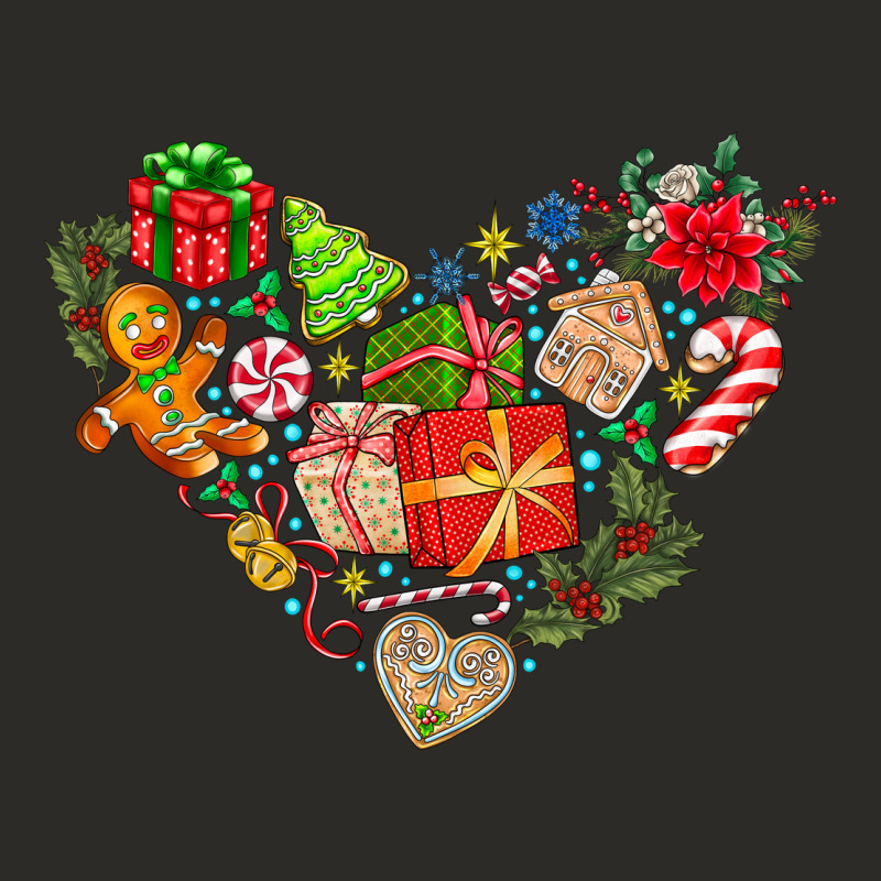 Merry Christmas Heart Heavy Core Tee by CowhideDigitalArt | Teevron