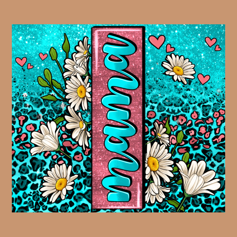 Turquoise Leopard Mama Heavyweight Hoodie by AdoDesignShop | Teevron