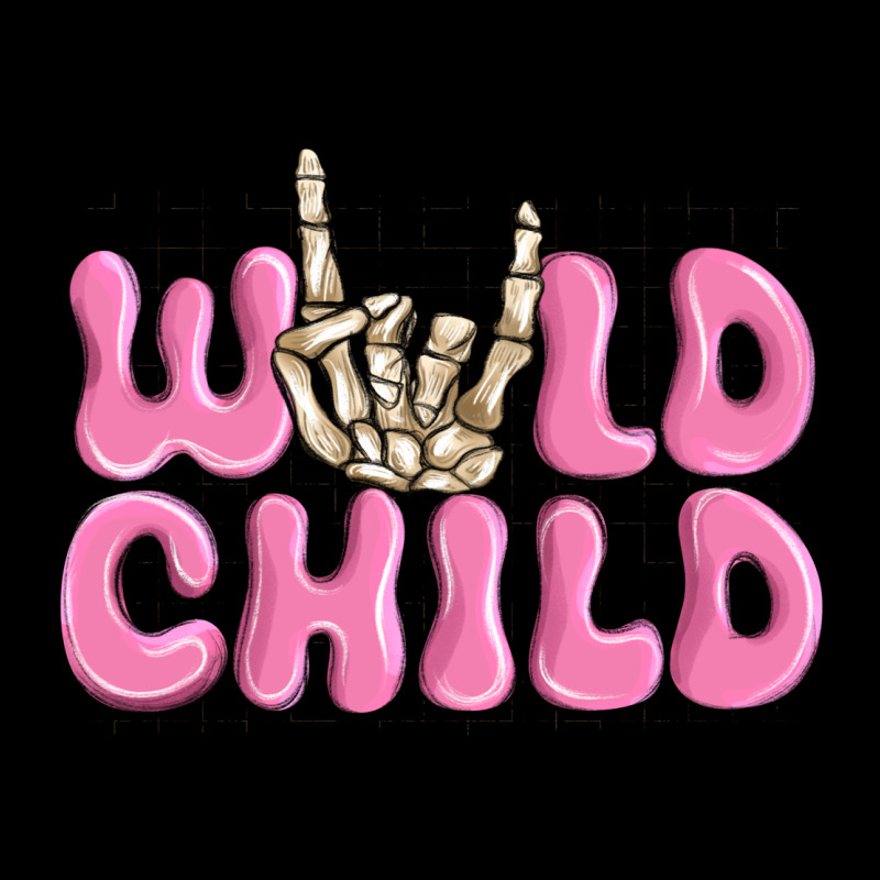 Wild Child Pink Skeleton Urban Hoodie by MaliasSmallBusiness | Teevron