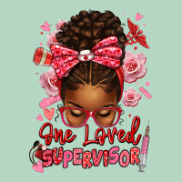 One Loved Supervisor Afro Messy Bun Classic Tee | Teevron