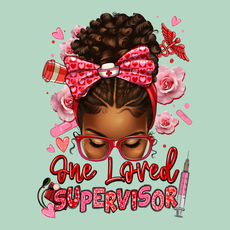 One Loved Supervisor Afro Messy Bun Classic Tee by texasbilliewilder | Teevron