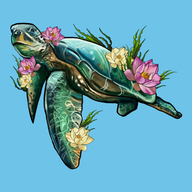 Sea Turtle With Lotus Premium Sweatshirt by Artiststas | Teevron
