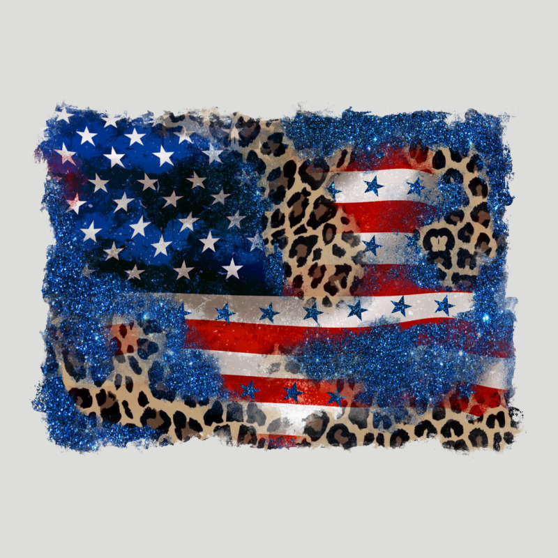 Leopard Glitter American Flag 4th Of July Zipper Hoodie by CowGirlArtShop | Teevron