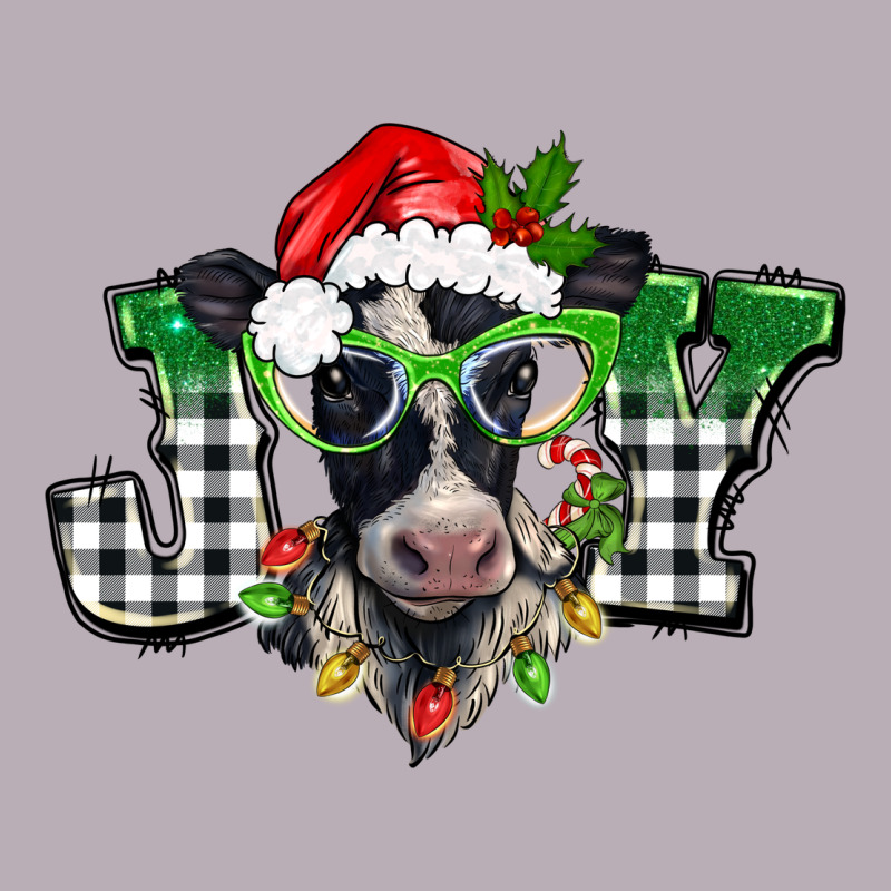 Christmas Joy Black And White Cow Vintage Tee by BarkalooDesign | Teevron
