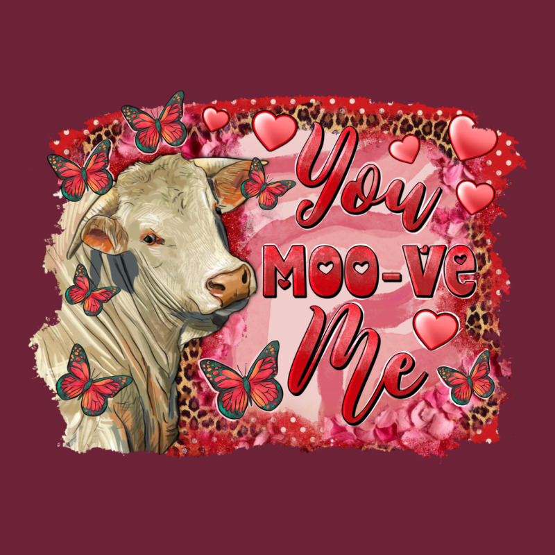 Valentine's Day You Moo Ve Me Charolais Cow Long Sleeve Tee by RanaPortraitStore | Teevron