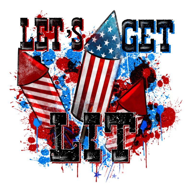 Let's Get Lit 4th Of July Zipper Hoodie by CowGirlArtShop | Teevron