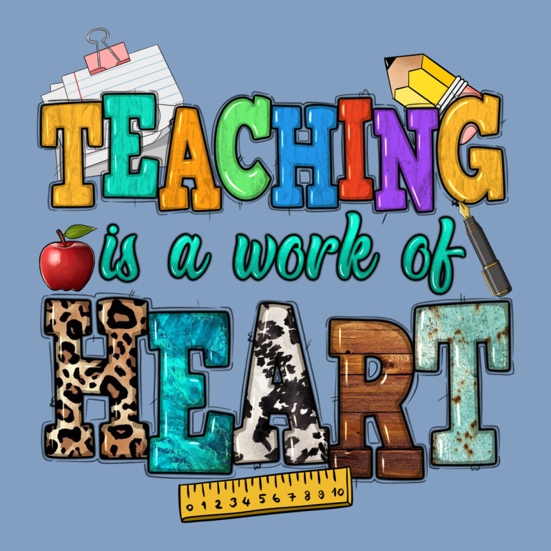 Teaching Is A Work Of Heart Urban Hoodie by NancyCooperArtShop | Teevron