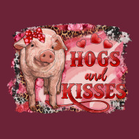 Valentine's Day Pig Hogs And Kisses Long Sleeve Tee | Teevron