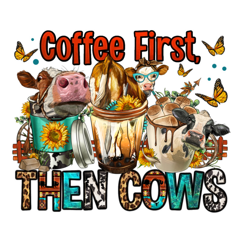 Coffee First Then Cows Classic Tee by FaDigitalArtStudio | Teevron